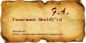 Feuermann Abelárd névjegykártya